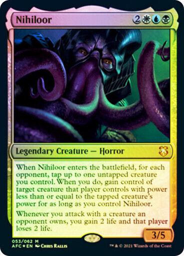 FOIL Nihiloor ~ Commander: Adventures in the Forgotten Realms [ NM ] [ MTG ] - London Magic Traders Limited