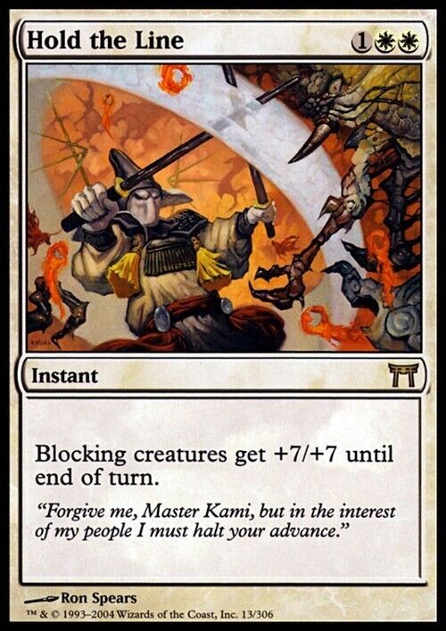 Hold the Line ~ Champions of Kamigawa [ Excellent ] [ Magic MTG ] - London Magic Traders Limited