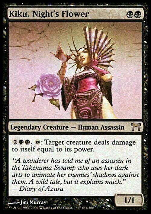 Kiku, Night's Flower ~ Champions of Kamigawa [ MODERATELY PLAYED ] [ Magic MTG ] - London Magic Traders Limited