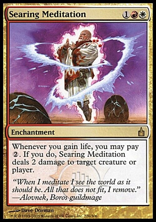 Searing Meditation ~ Ravnica: City of Guilds [ Excellent ] [ Magic MTG ] - London Magic Traders Limited