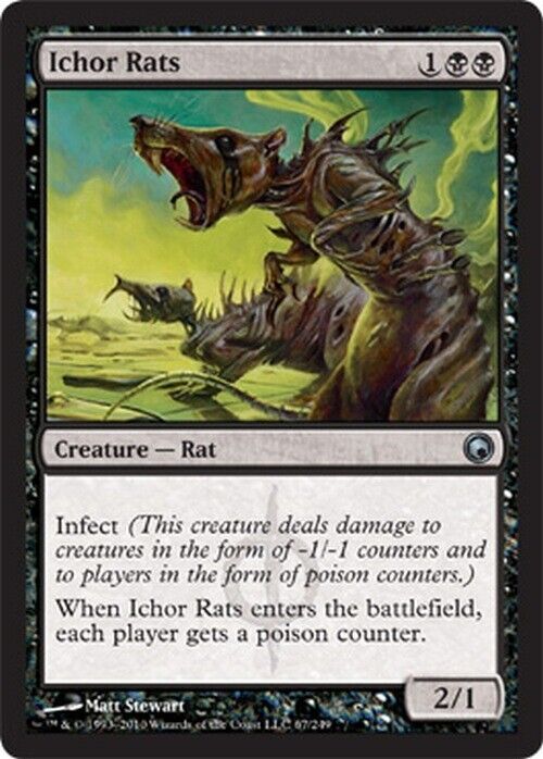 Ichor Rats ~ Scars of Mirrodin [ EX ] [ Magic MTG ] - London Magic Traders Limited