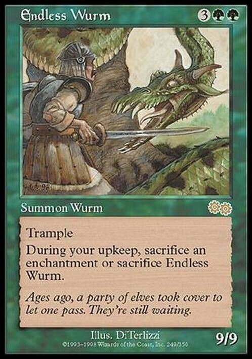 Endless Wurm ~ Urza's Saga [ Excellent ] [ Magic MTG ] - London Magic Traders Limited