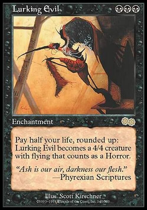 Lurking Evil ~ Urza's Saga [ Excellent ] [ Magic MTG ] - London Magic Traders Limited