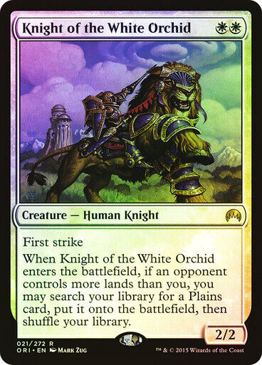 FOIL Knight of the White Orchid ~ Magic Origins [ Excellent ] [ Magic MTG ]