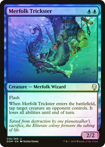 FOIL Merfolk Trickster ~ Dominaria [ NearMint ] [ Magic MTG ] - London Magic Traders Limited