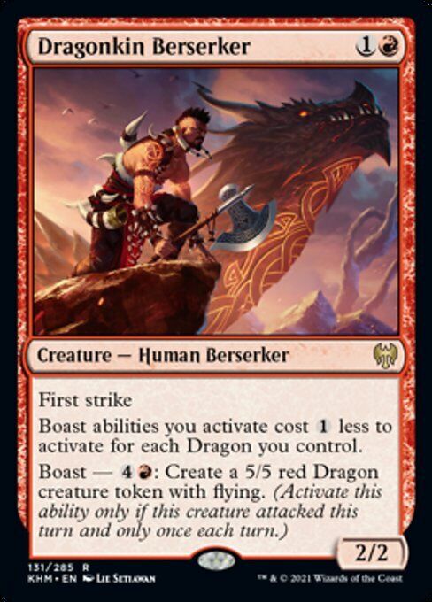 Dragonkin Berserker ~ Kaldheim [ NearMint ] [ Magic MTG ] - London Magic Traders Limited