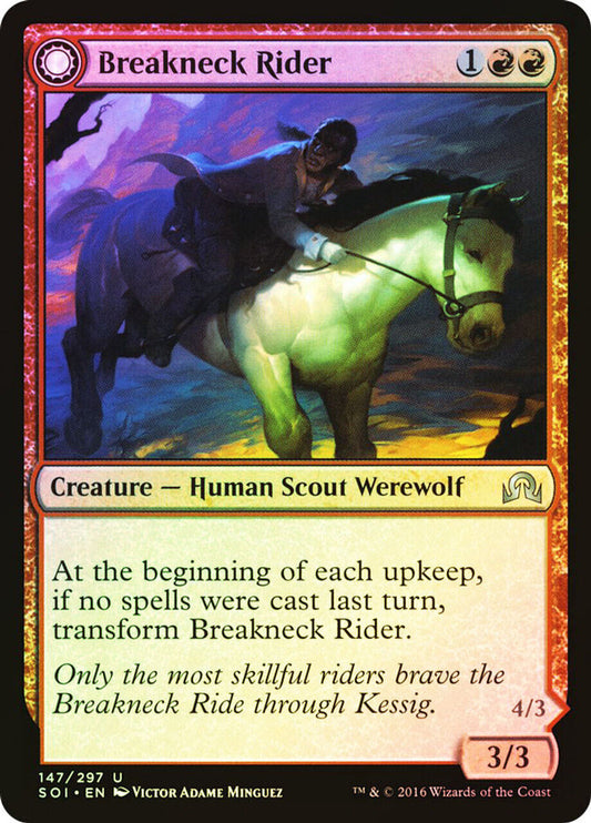 FOIL Breakneck Rider ~ Shadows over Innistrad [ Excellent ] [ Magic MTG ] - London Magic Traders Limited