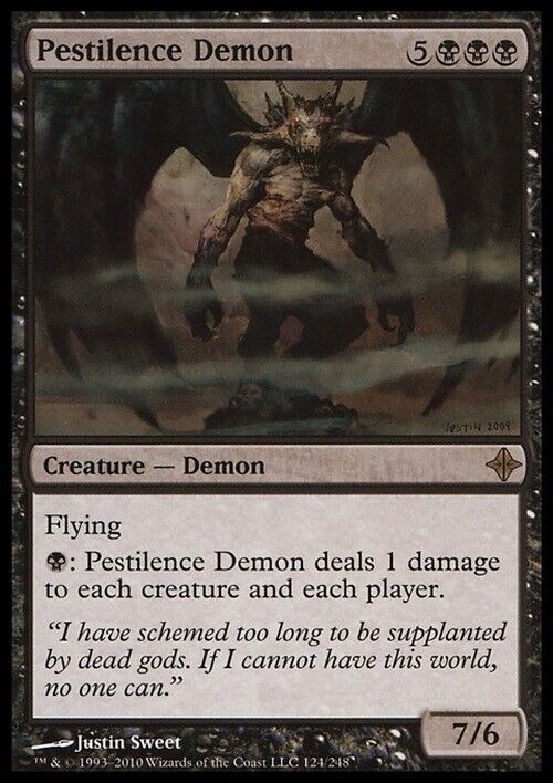 Pestilence Demon ~ Rise of the Eldrazi [ Excellent ] [ Magic MTG ]