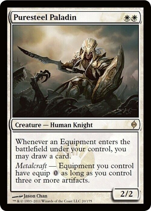 Puresteel Paladin ~ New Phyrexia [ MODERATELY PLAYED ] [ Magic MTG ] - London Magic Traders Limited
