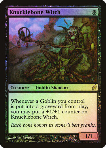 FOIL Knucklebone Witch ~ Lorwyn [ Excellent ] [ Magic MTG ] - London Magic Traders Limited