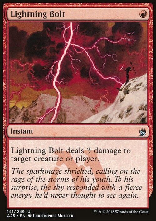 Lightning Bolt ~ Masters 25 [ Excellent ] [ Magic MTG ] - London Magic Traders Limited