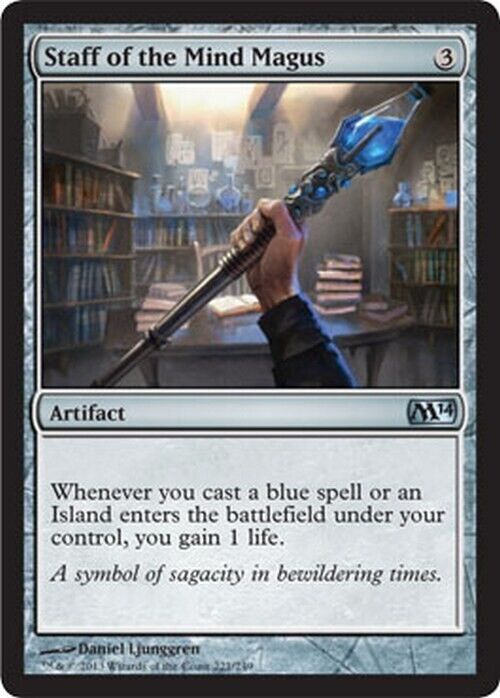 Staff of the Mind Magus ~ Magic 2014 [ Excellent ] [ Magic MTG ] - London Magic Traders Limited