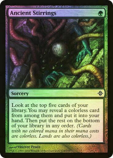 FOIL Ancient Stirrings ~ Rise of the Eldrazi [ Excellent ] [ Magic MTG ] - London Magic Traders Limited