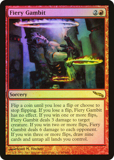 FOIL Fiery Gambit ~ Mirrodin [ Excellent ] [ Magic MTG ]