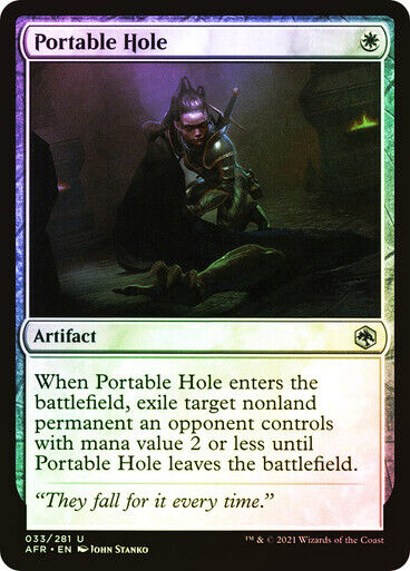 FOIL Portable Hole ~ Adventures in the Forgotten Realms [ NM ] [ Magic MTG ] - London Magic Traders Limited