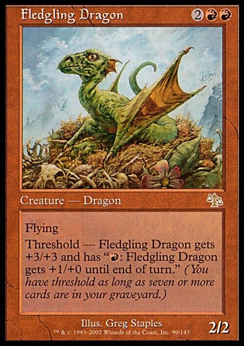 Fledgling Dragon ~ Judgment [ MODERATELY PLAYED ] [ Magic MTG ] - London Magic Traders Limited