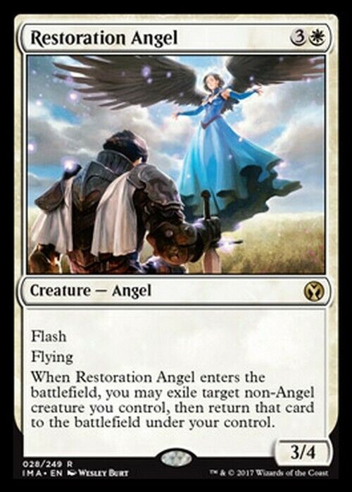 Restoration Angel ~ Iconic Masters [ Excellent ] [ Magic MTG ] - London Magic Traders Limited