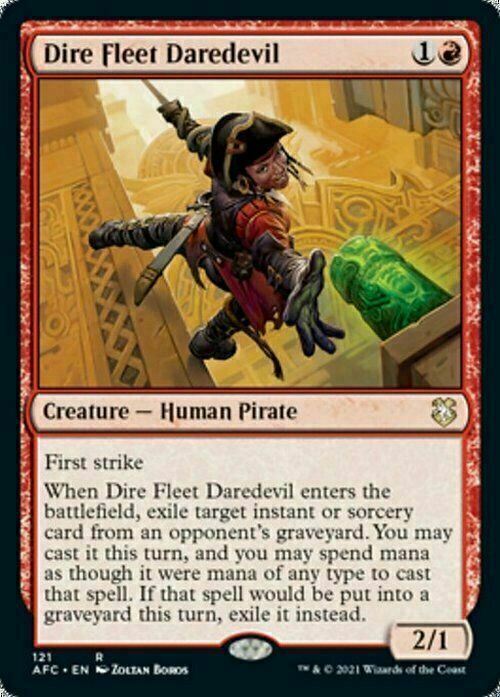 Dire Fleet Daredevil ~ Commander: Adventures in the Forgotten Realms [ NM ] - London Magic Traders Limited