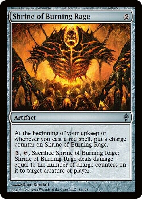 Shrine of Burning Rage ~ New Phyrexia [ Excellent ] [ Magic MTG ] - London Magic Traders Limited