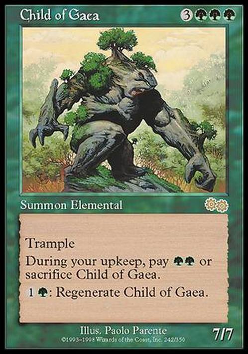 Child of Gaea ~ Urza's Saga [ MODERATELY PLAYED ] [ Magic MTG ] - London Magic Traders Limited