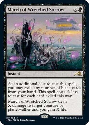 March of Wretched Sorrow ~ Kamigawa: Neon Dynasty [ NearMint ] [ Magic MTG ] - London Magic Traders Limited