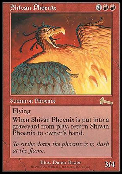Shivan Phoenix ~ Urza's Legacy [ Excellent ] [ Magic MTG ] - London Magic Traders Limited