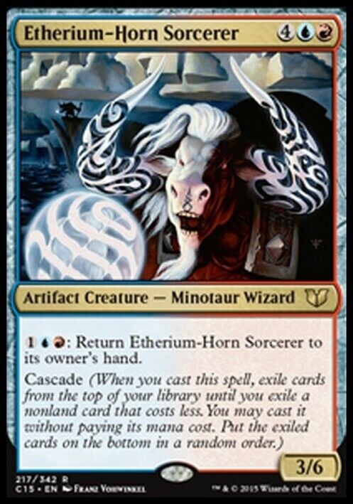 Etherium-Horn Sorcerer ~ Commander 2015 [ Excellent ] [ Magic MTG ] - London Magic Traders Limited