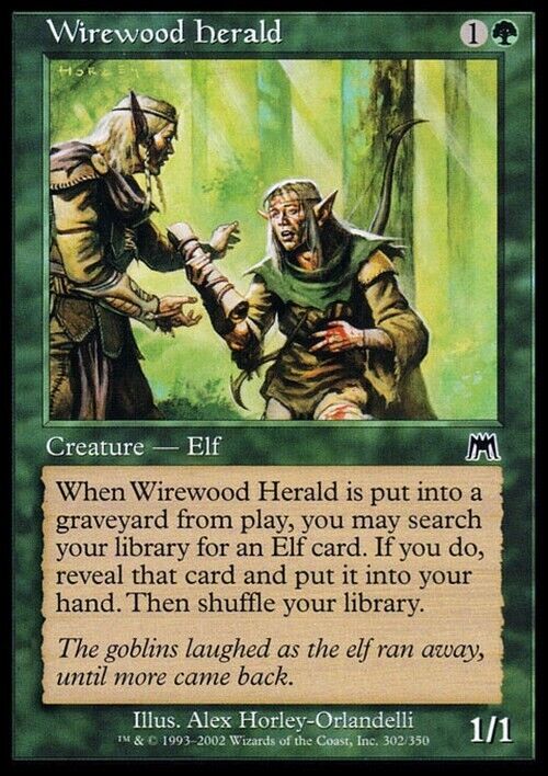 Wirewood Herald ~ Onslaught [ Excellent ] [ Magic MTG ] - London Magic Traders Limited
