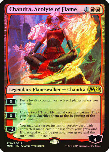 FOIL Chandra, Acolyte of Flame ~ Core 2020 [ NearMint ] [ Magic MTG ] - London Magic Traders Limited