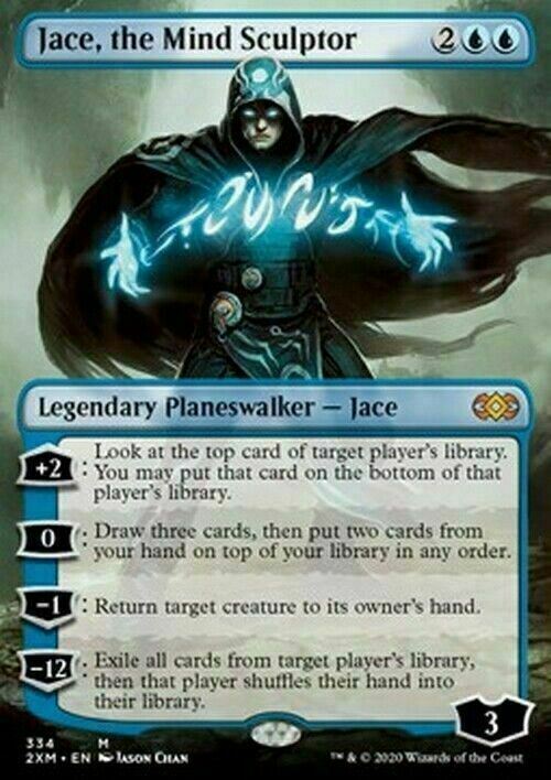 BORDERLESS Jace, the Mind Sculptor ~ Double Masters [ NearMint ] [ Magic MTG ] - London Magic Traders Limited