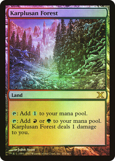 FOIL Karplusan Forest  ~ Tenth Edition [ Excellent ] [ Magic MTG ]