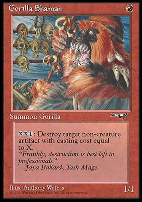 Gorilla Shaman ( Version 1 ) ~ Alliances [ Excellent ] [ Magic MTG ] - London Magic Traders Limited