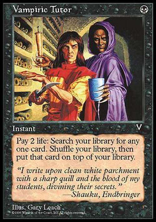 Vampiric Tutor ~ Visions [ NearMint ] [ Magic MTG ] - London Magic Traders Limited