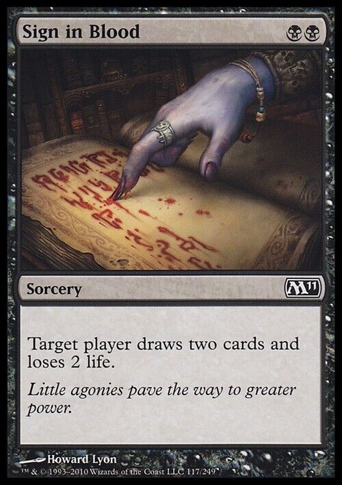 Sign in Blood ~ Magic 2011 [ Excellent ] [ Magic MTG ] - London Magic Traders Limited