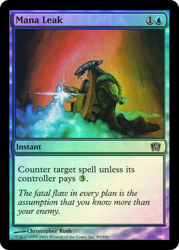 FOIL Mana Leak ~ Eighth Edition [ Excellent ] [ Magic MTG ] - London Magic Traders Limited