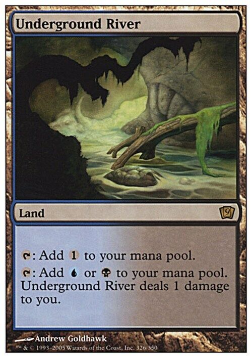 Underground River ~ Ninth Edition [ Excellent ] [ Magic MTG ]