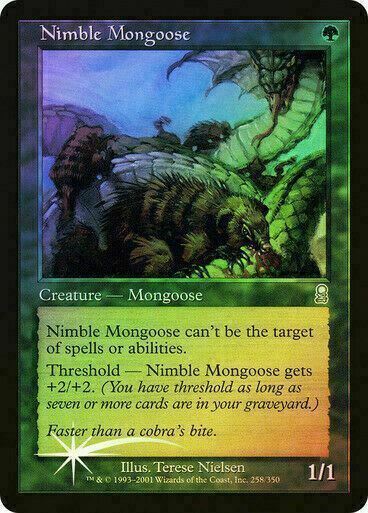 FOIL Nimble Mongoose ~ Odyssey [ Excellent ] [ Magic the Gathering MTG ] - London Magic Traders Limited