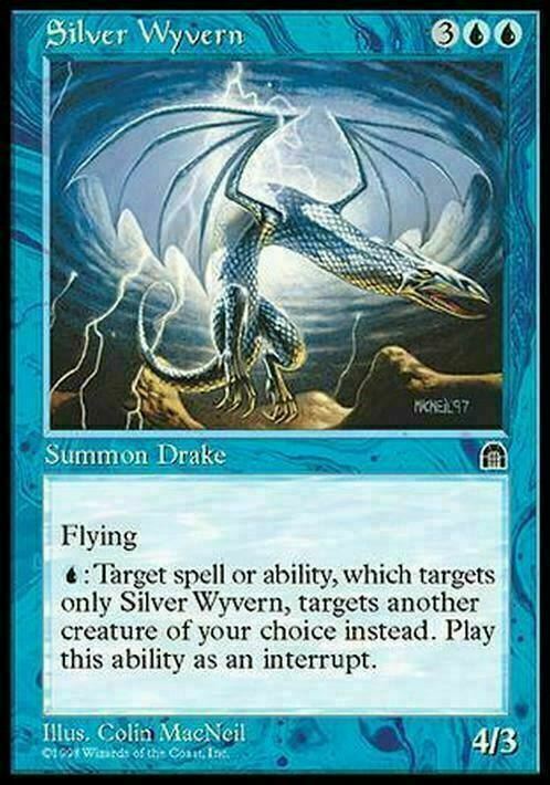 Silver Wyvern ~ Stronghold [ MODERATELY PLAYED ] [ Magic MTG ]