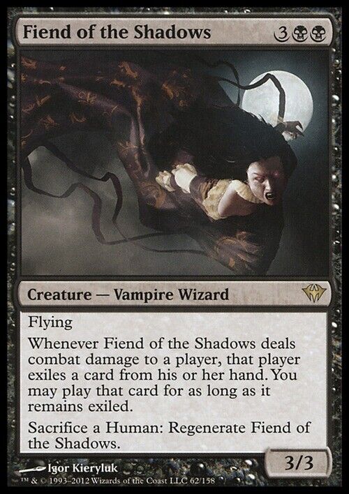 Fiend of the Shadows ~ Dark Ascension [ Excellent ] [ Magic MTG ] - London Magic Traders Limited