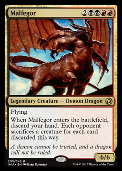 Malfegor ~ Iconic Masters [ Excellent ] [ Magic MTG ] - London Magic Traders Limited