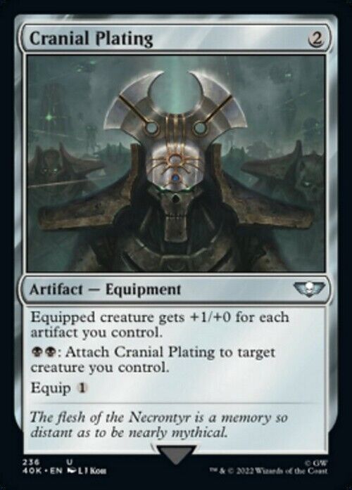 Cranial Plating ~ Commander: Warhammer 40,000 [ NearMint ] [ Magic MTG ]