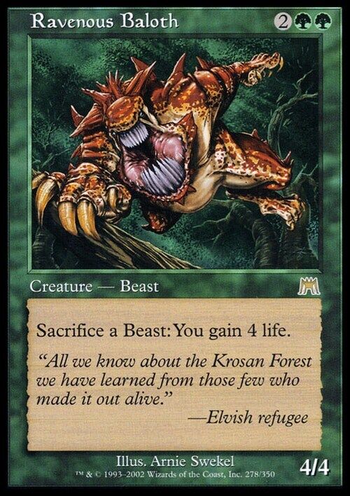 Ravenous Baloth ~ Onslaught [ Excellent ] [ Magic MTG ] - London Magic Traders Limited