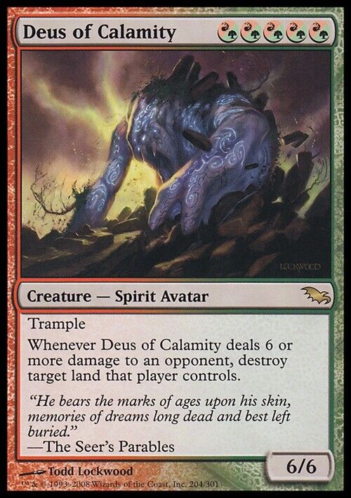 Deus of Calamity ~ Shadowmoor [ Excellent ] [ Magic MTG ] - London Magic Traders Limited