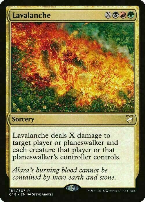 Lavalanche ~ Commander 2018 [ NearMint ] [ Magic MTG ] - London Magic Traders Limited