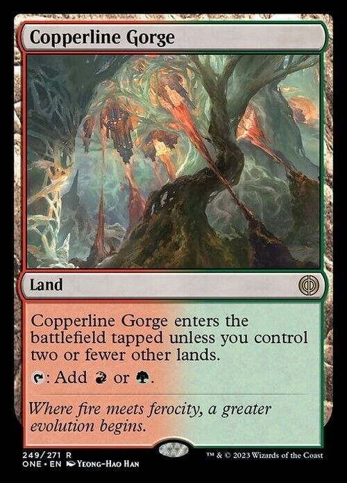 Copperline Gorge ~ Phyrexia: All Will Be One [ EX ] [ Magic MTG ]