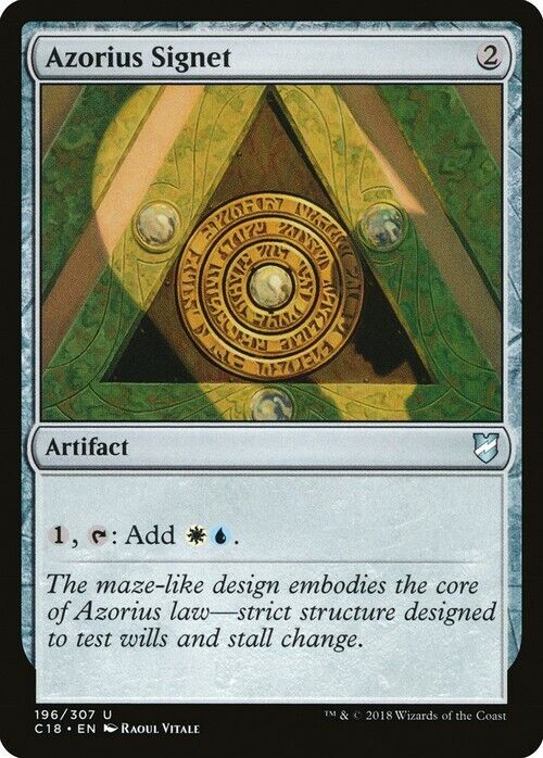 Azorius Signet ~ Commander 2018 [ NearMint ] [ Magic MTG ] - London Magic Traders Limited