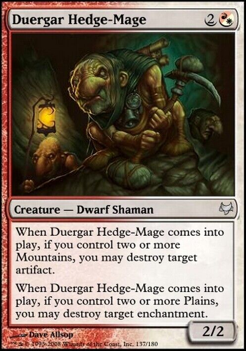 Duergar Hedge-Mage ~ Eventide [ Excellent ] [ Magic MTG ] - London Magic Traders Limited