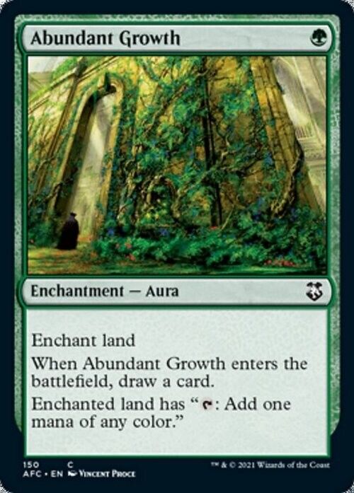 Abundant Growth ~ Commander: Adventures in the Forgotten Realms [ NM ] [ MTG ] - London Magic Traders Limited