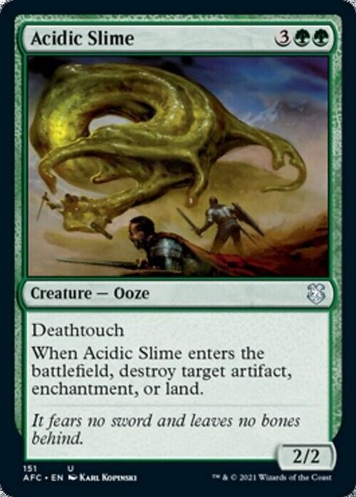 Acidic Slime ~ Commander: Adventures in the Forgotten Realms [ NM ] [ MTG ] - London Magic Traders Limited