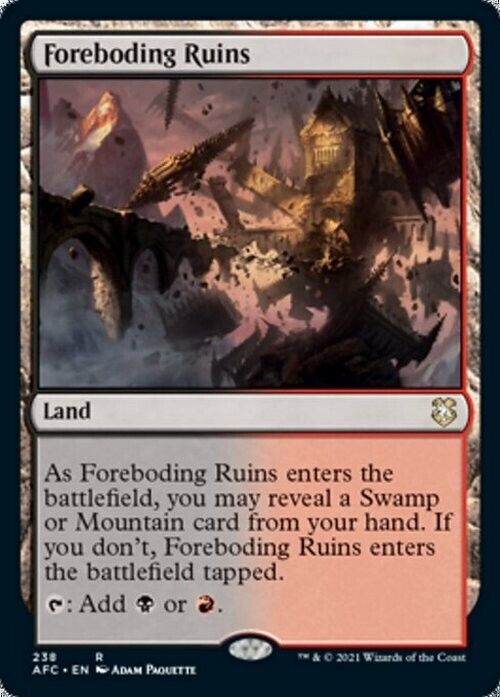 Foreboding Ruins ~ Commander: Adventures in the Forgotten Realms [ NM ] [ MTG ] - London Magic Traders Limited